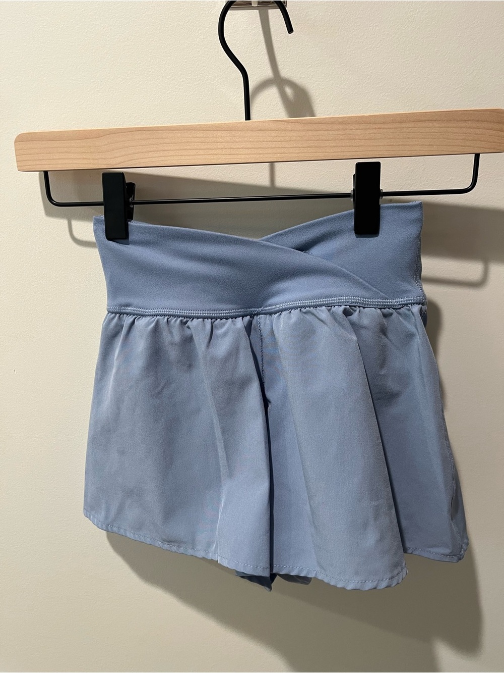 Yogalicious Light Blue Girls’ Skort Shorts - Cross Waistband
